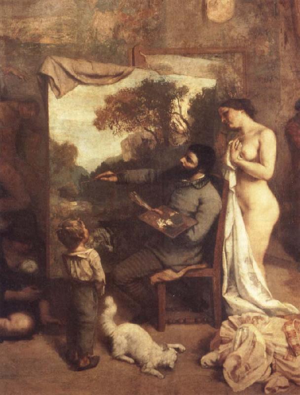 Gustave Courbet Das Atelier.Ausschnitt:Der Maler Sweden oil painting art